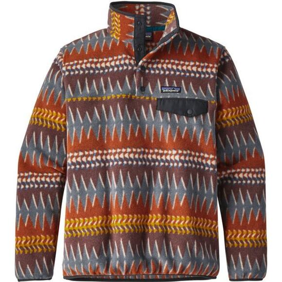 Patagonia Dark Ruby Laughing Waters Synchilla Snap-T Pullover XXS - Picture 3 of 11